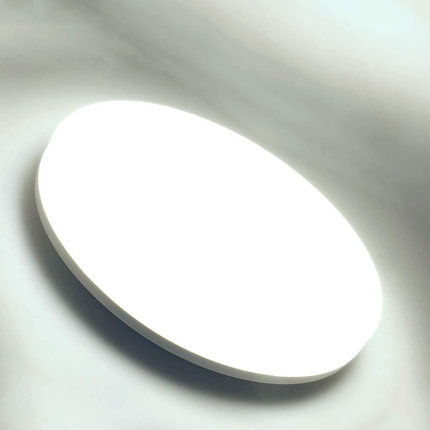 Kimjo LED Ceiling Light 36W Cold White 6500K 3240LM, Modern Round Bathroom Light, Flush Ceiling Lamp Equivalent 120W Bulbs, Ideal for Bedroom Kitchen Living Room Hallway Office, Ø 23cm