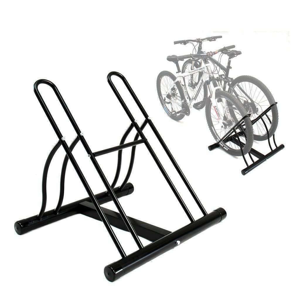 CyclingDeal 2 Bike Bicycle Floor Parking Rack Storage Stand