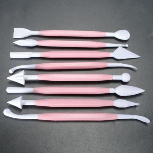 8pcs Fondant Cake Decorating Flower Sculpting Craft Tools.