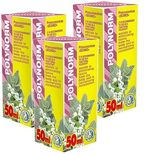 Polynorm Phytoconcentrate Pack of 3-21 Day Course - Natural Plant Extracts & Chaga Effective Detox, Cellular Regeneration and Immunity Boost