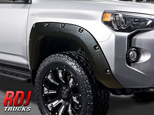 RDJ Trucks PRO-Offroad Bolt-On Style Fender Flares - Fits/Compatible with Toyota 4Runner 2014-2021 - Set of 4 (Textured w/Rhino Skin)