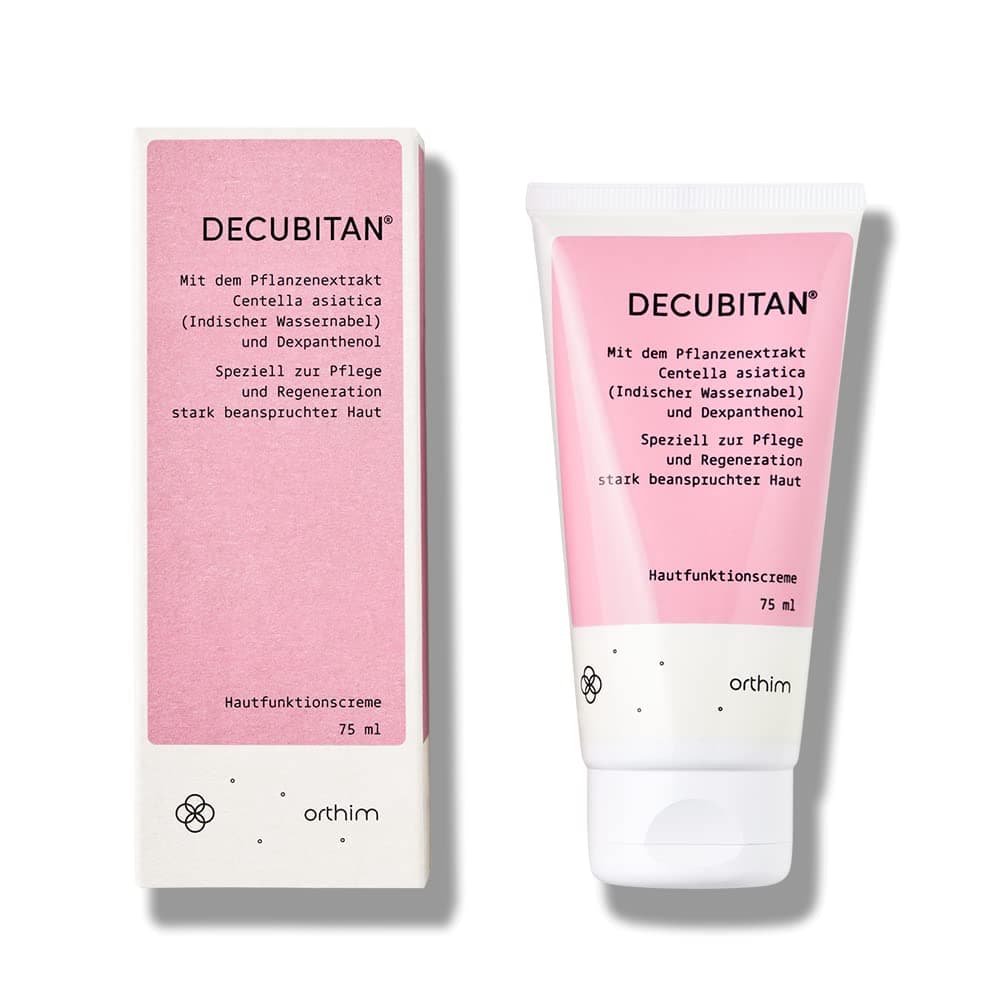 DECUBITAN Skin Function Cream - 75 ml - Care and Regeneration of Heavily Stressed Skin with Centella asiatica - Scar Care, Burns, Redness, Sunburn
