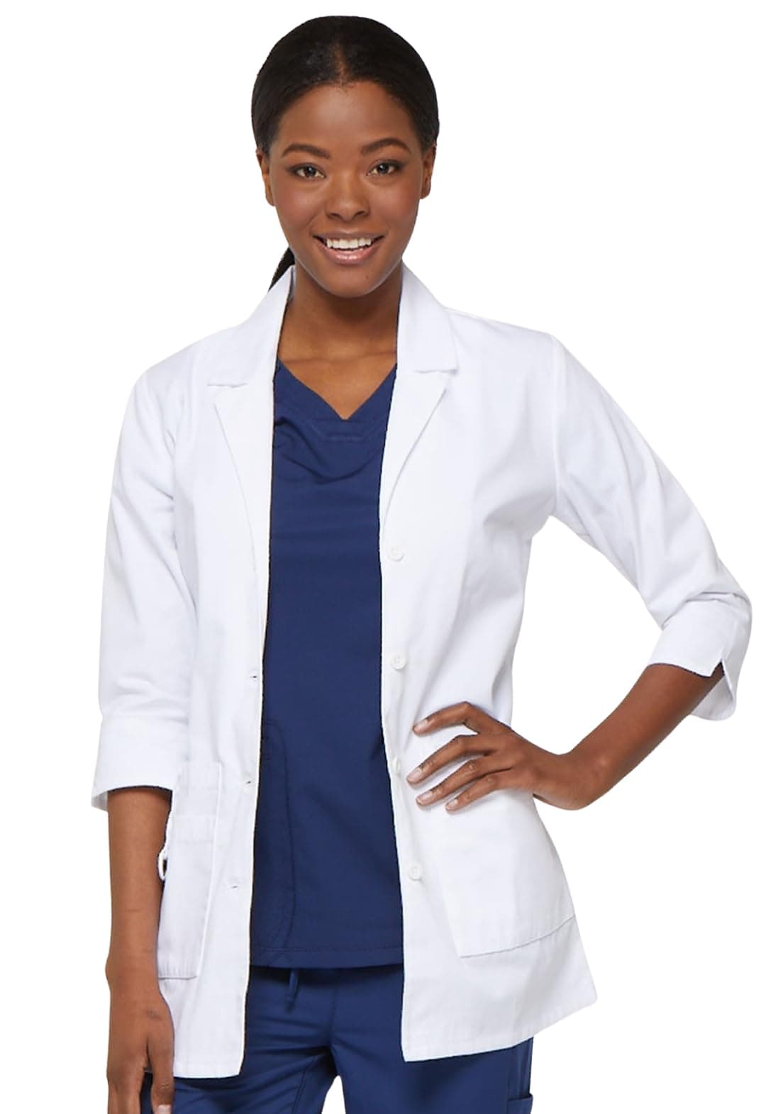 Women's Scrubs Junior Fit 3/4 Sleeve Lab Coat lab coat (pack of 1)