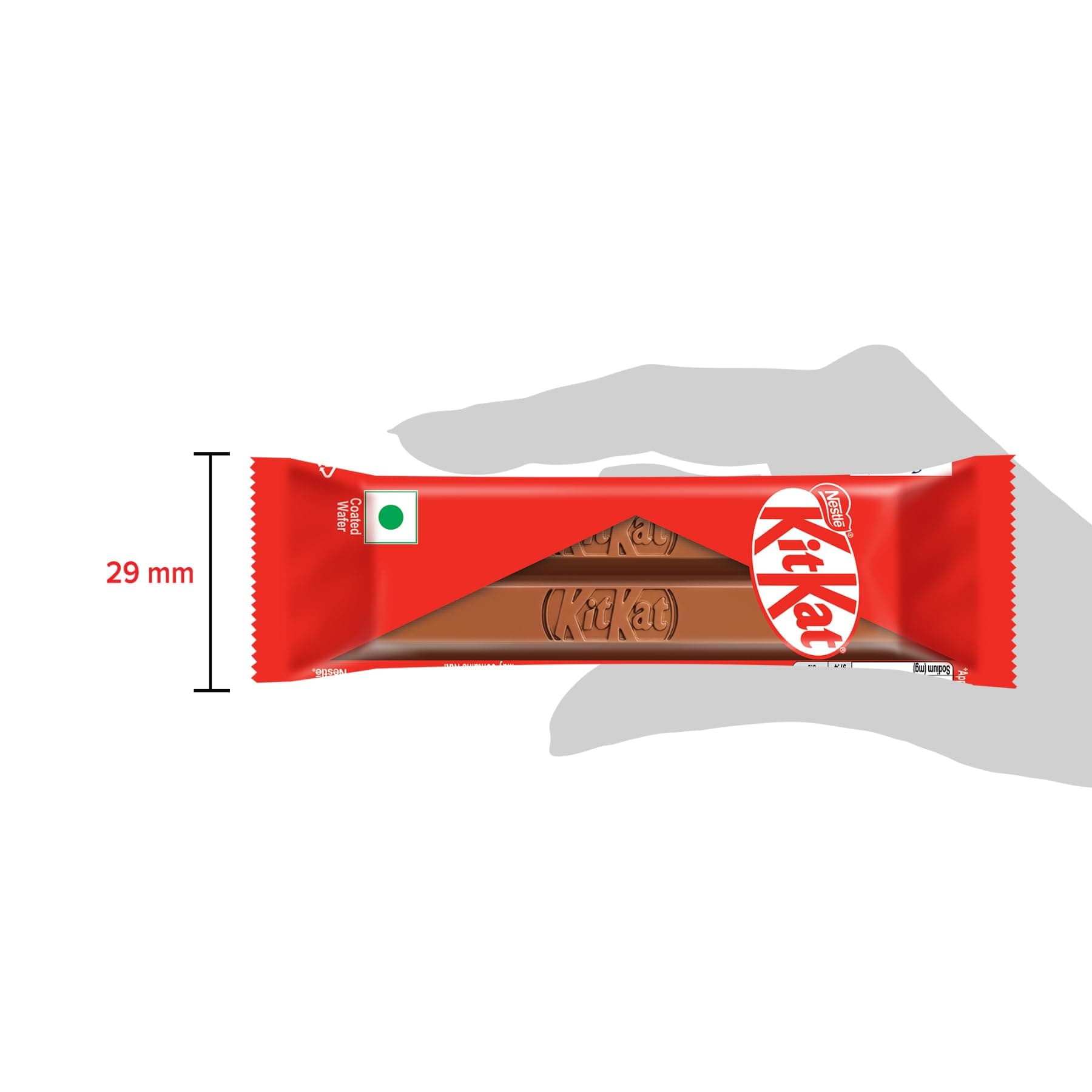 KIT KAT 2 Finger Chocolate Coated Wafer Paper 18.5g/19g Pack of 30 Units 555g/570g Box (Weight May Vary Up)