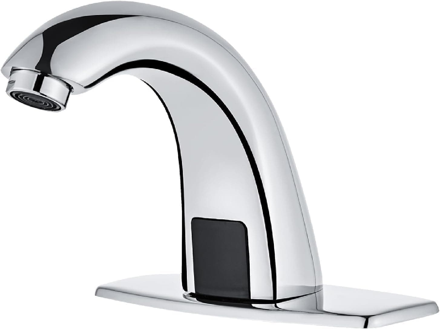 Luxice Touchless Bathroom Sink Faucet - Automatic Motion Sensor Faucet - Battery Opertated for Commercial Lavatory, Chrome