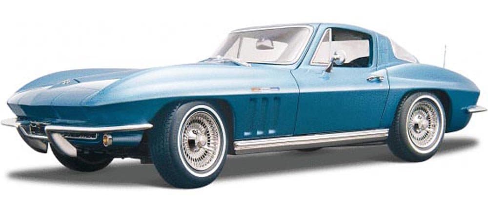 koenig-tom Maisto 1965 Chevy Corvette, Blue 31640 - 1/18 Scale Diecast Model Toy Car