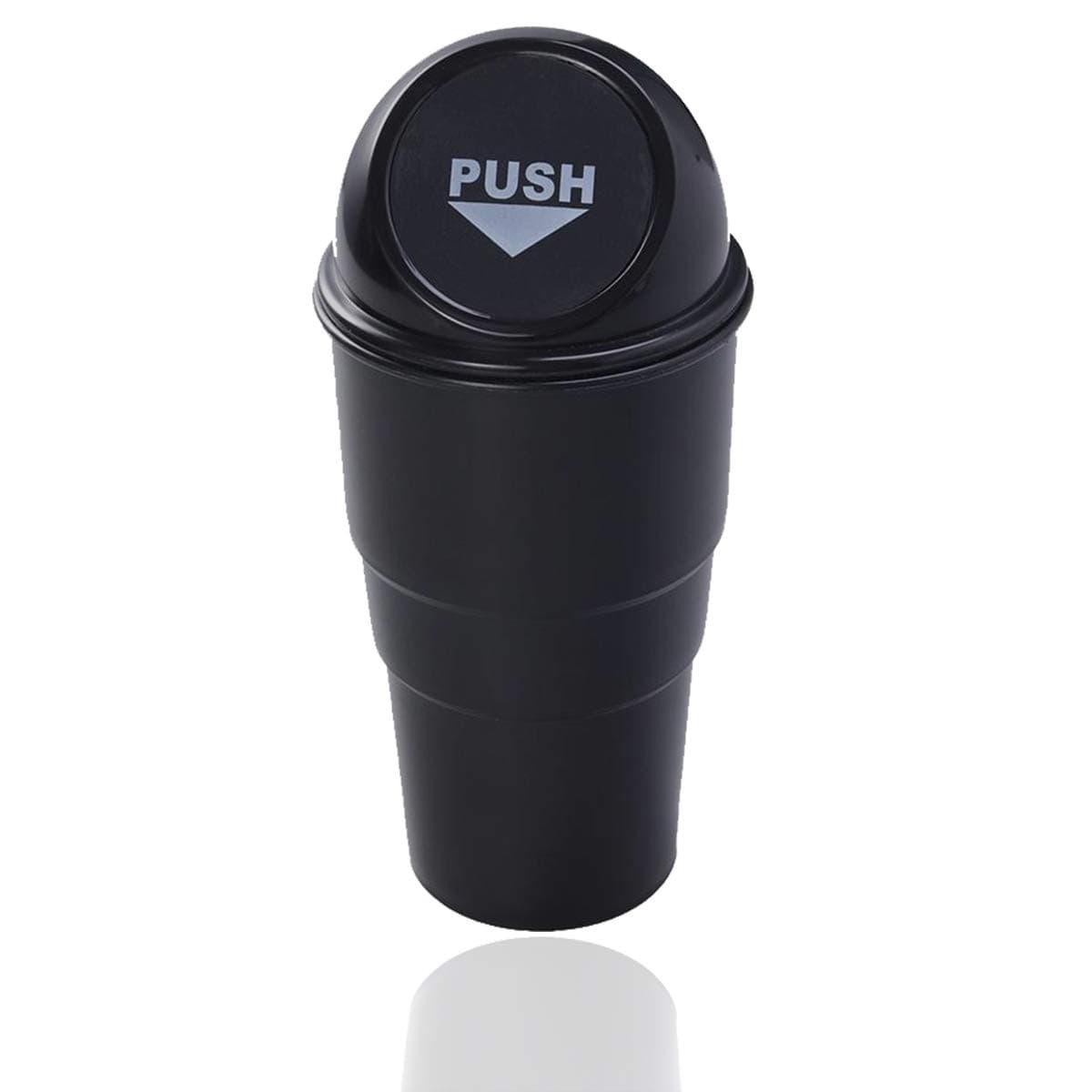 Entomy Portable Mini Vehicle Car Garbage Can – Office Home and Vehicle Car Auto Garbage Trash Can (Black)