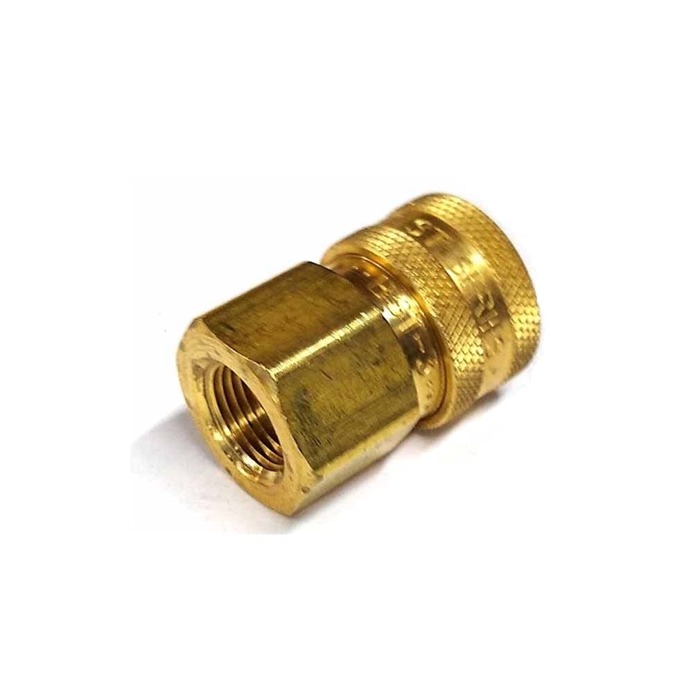 Parker BST-3 High Flow Hydraulic Quick Coupler 3/8 NPT Female Brass