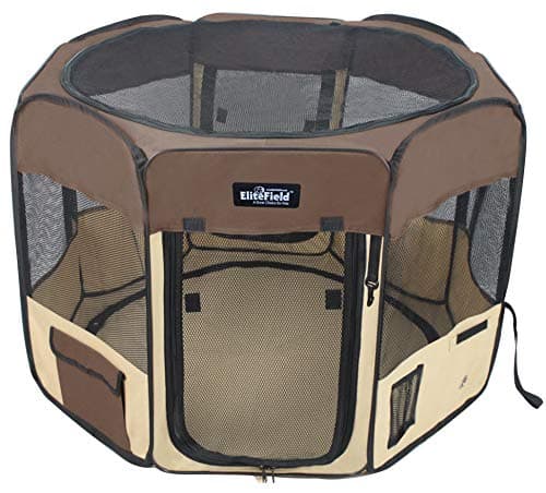 EliteField 2-Door Soft Pet Playpen (2 Year Warranty), Exercise Pen, Multiple Sizes and Colors Available for Dogs, Cats and Other Pets