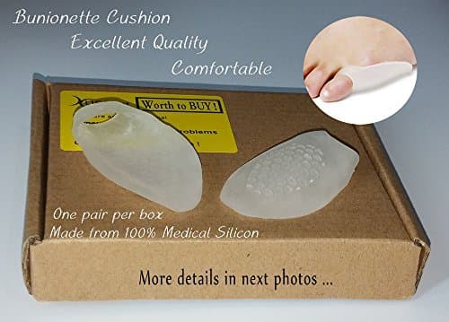 USFOOT 100% Silicon Gel Little Toe Bunionnete Protector, Tailor's Bunion Protector, Toe Bunion Guard, Tailors Bunion pad, (Set of 2 pcs)