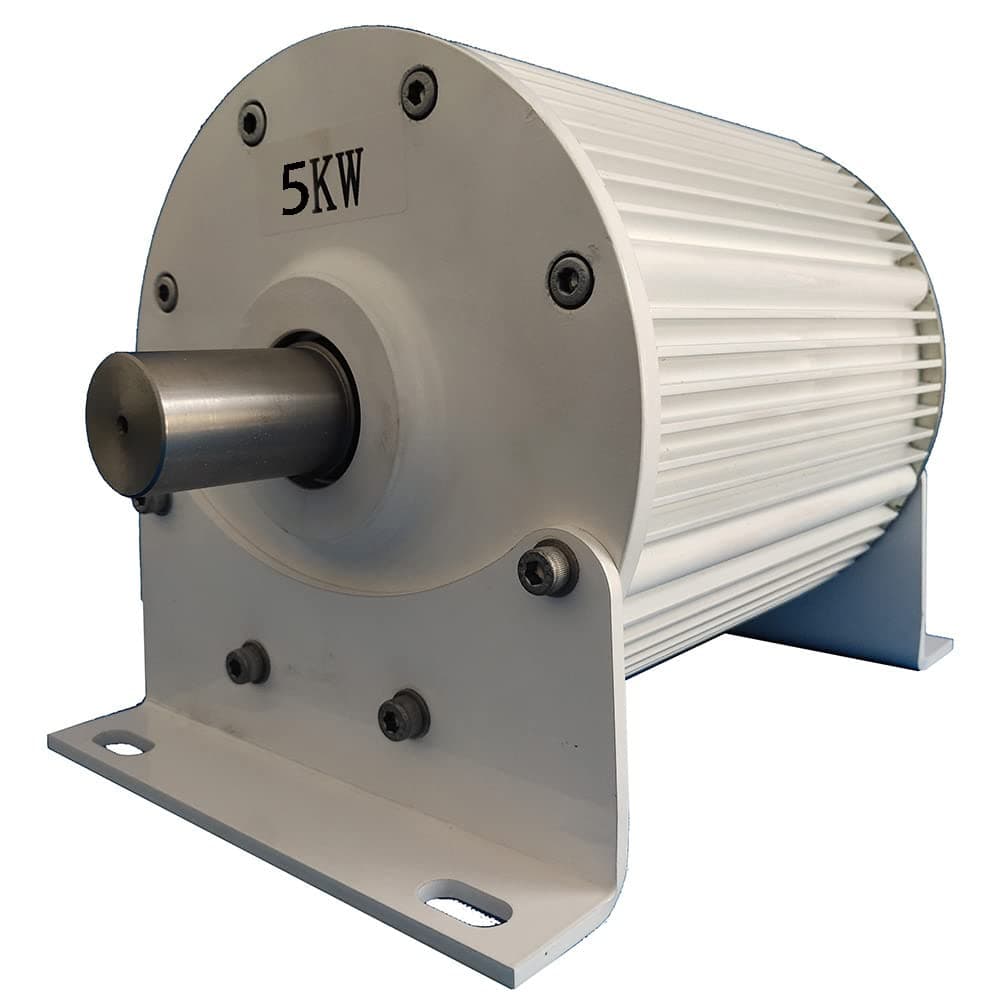 5000W Permanent Magnet Generator Gearless 3 Phase 5KW Alternator AC 96V For Wind Turbine Water Turbine Hydroelectric generator 333RPM