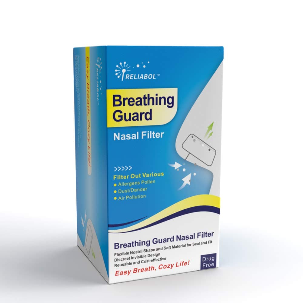 Breathing Guard Nasal Filters (Slotted Nostrils, S/M/L, 3 Frames)