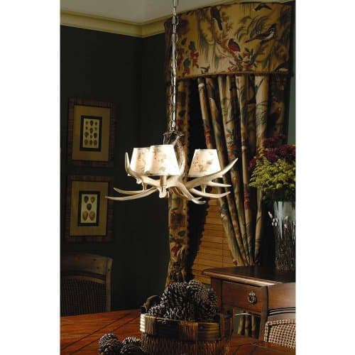 Ozark 3 Light, 3 Antler Chandelier