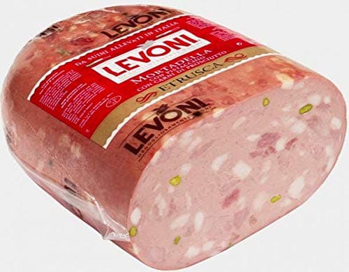 Levoni Mortedella With Cooked Ham and Pistachio Nuts Etrusca Sold By the Pound