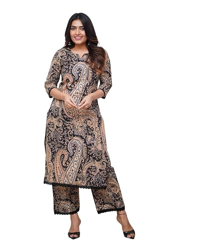 Women Printed Straight Kurta and Pant Set