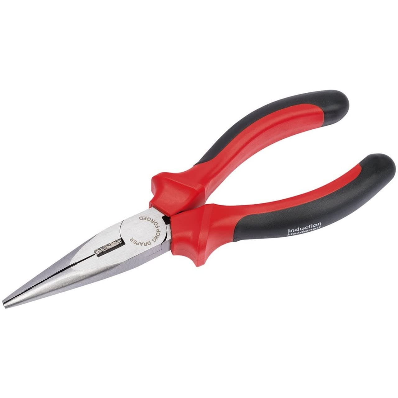 Draper 165mm Heavy Duty Long Nose Pliers with Soft Grip Handles 67997