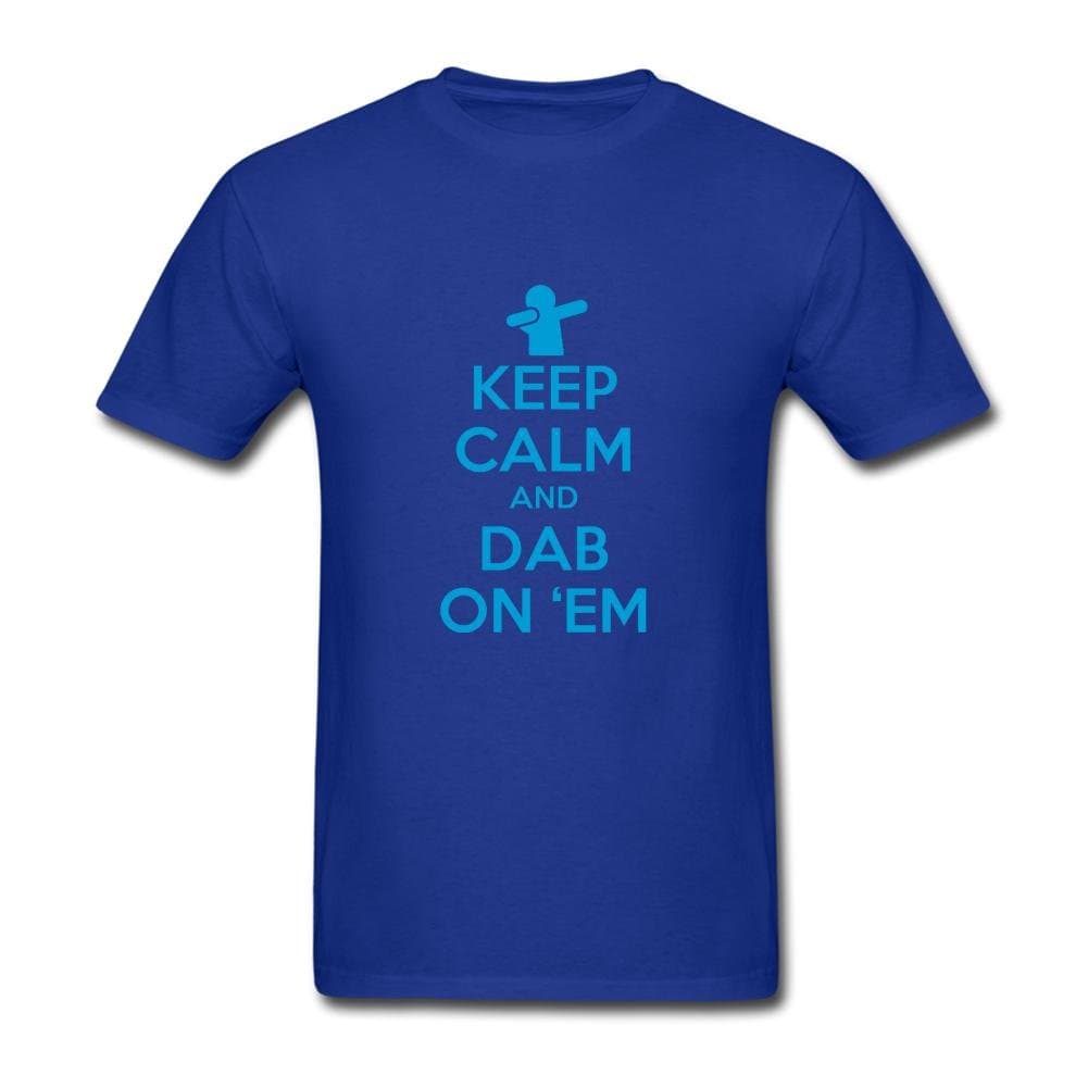 Humala Men's Keep Calm and Dab On 'Em Short Sleeve T-Shirt