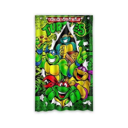 Perfect Teenage Mutant Ninja Turtles Window Curtains/drape/panels/treatment Polyester Fabric Office/Home/Bedroom Decor 52"x 84"