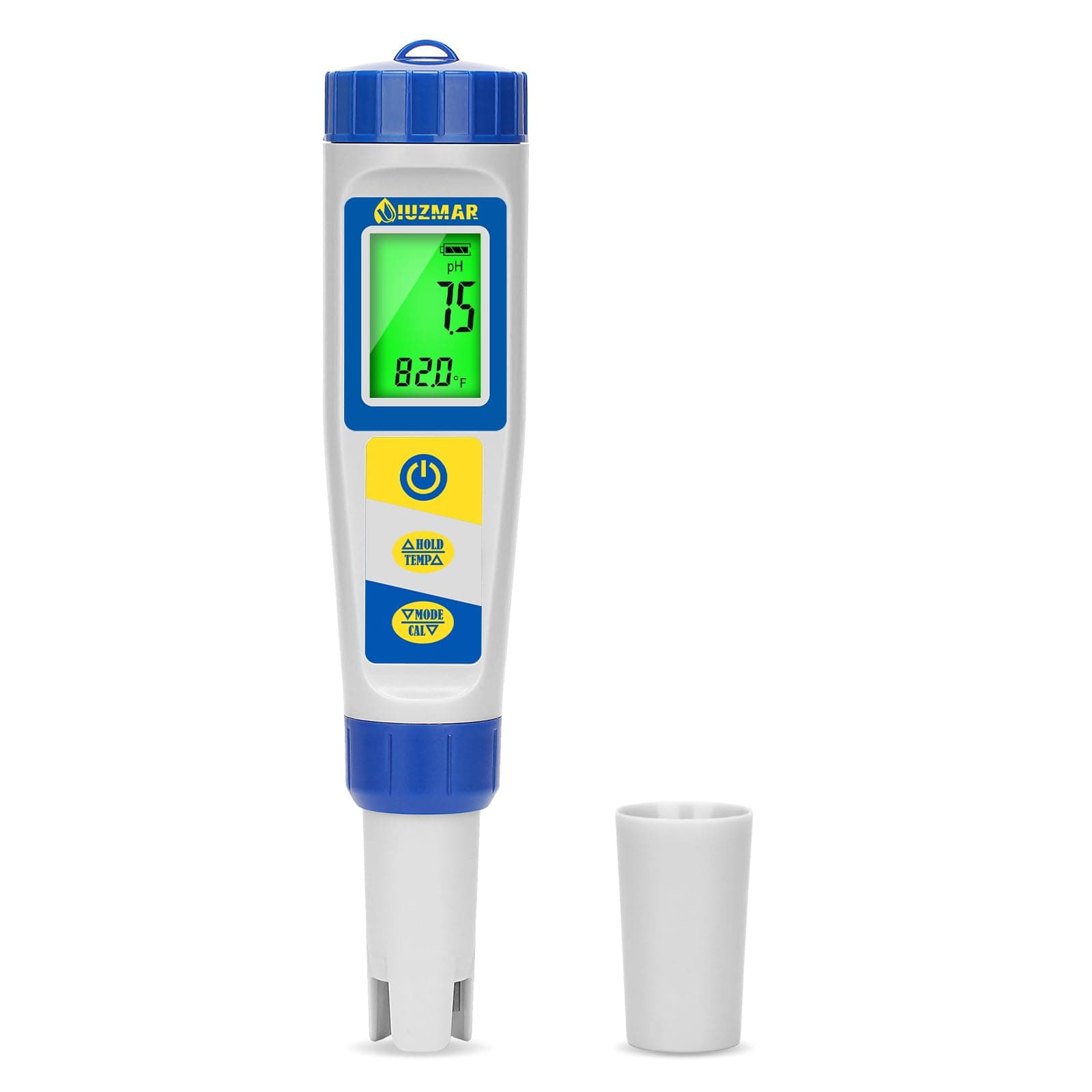 Free Chlorine pH and Salt Tester for Pools and Spas – 7 in 1 Digital Swimming Pool Water Tester for pH, Salinity, Free Available Chlorine, ORP, TDS, EC, Temp – Saltwater Pool Tester