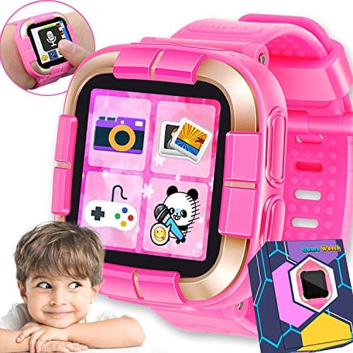 Synmila Kids Smart Watch Phone, Touch Screen Smartwatch Game for Boys Girls Christmas Holiday Birthday Best Gifts Phone Watch with Two Way Calling Calendar Learning Games Wrist Watch-Pink