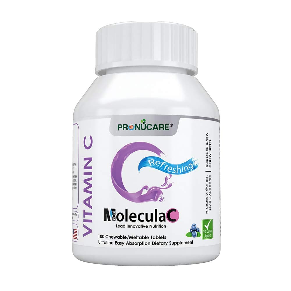 Sponsored Ad - Vitamin C 100 mg Buccal Lozenge Tablets – Slow-Dissolving, Controlled Release & Fast Absorption, Natural Blueberry, Immune Boost, Antioxidant & Anti-Aging, Sugar-Free, 100 CT