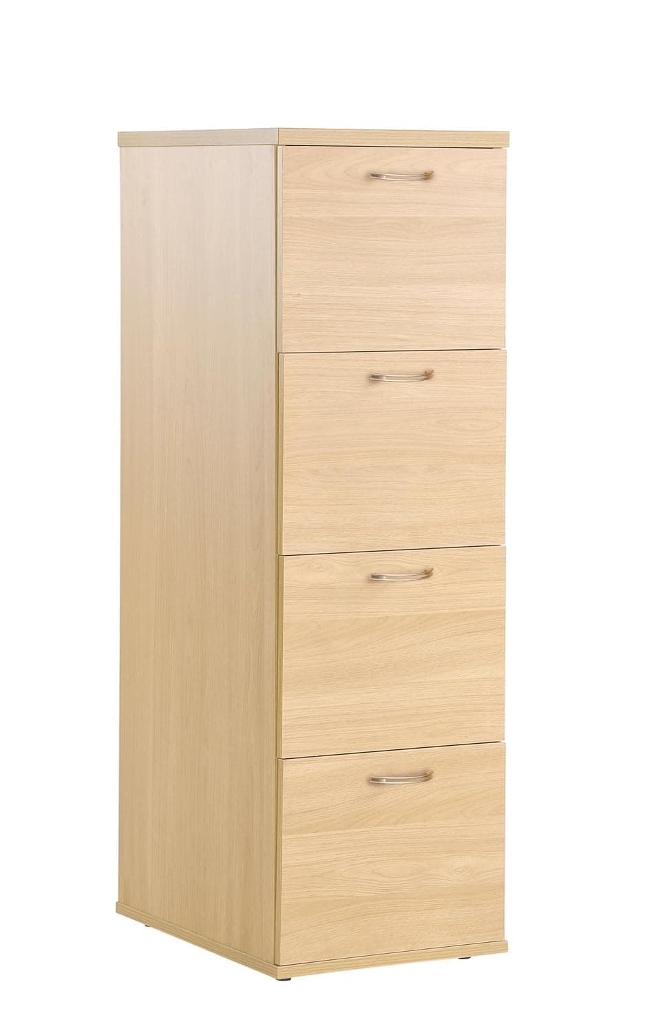 DAMS Home Office 4 Drawer Filing Cabinet-Blonde/Oak, 60x41x132.2 cm