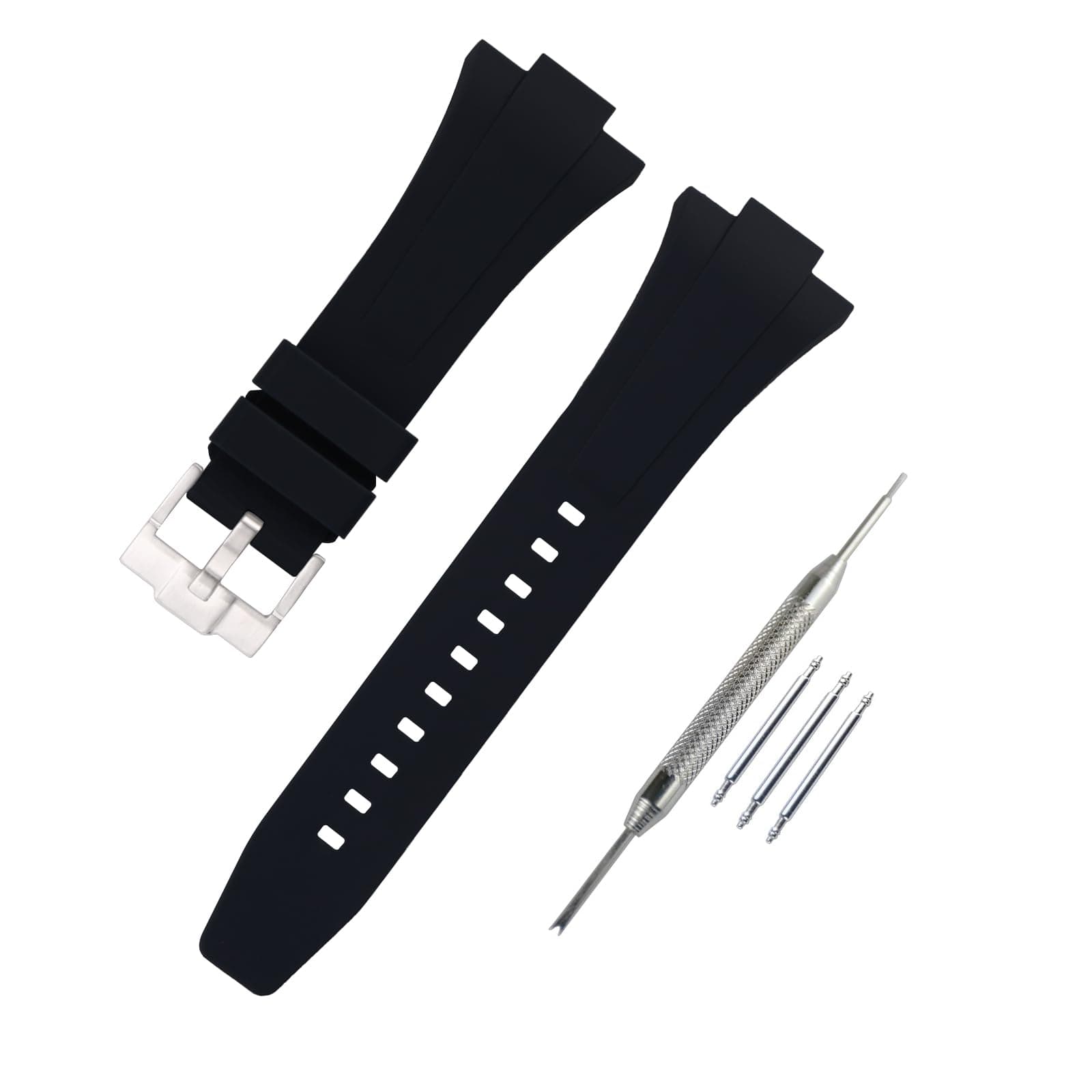 Men's Rubber Strap Replacement for 12mm Tissot PRX Powermatic 80 40mm Ladies outdoor work waterproof silicone watch band wrist strap buckle