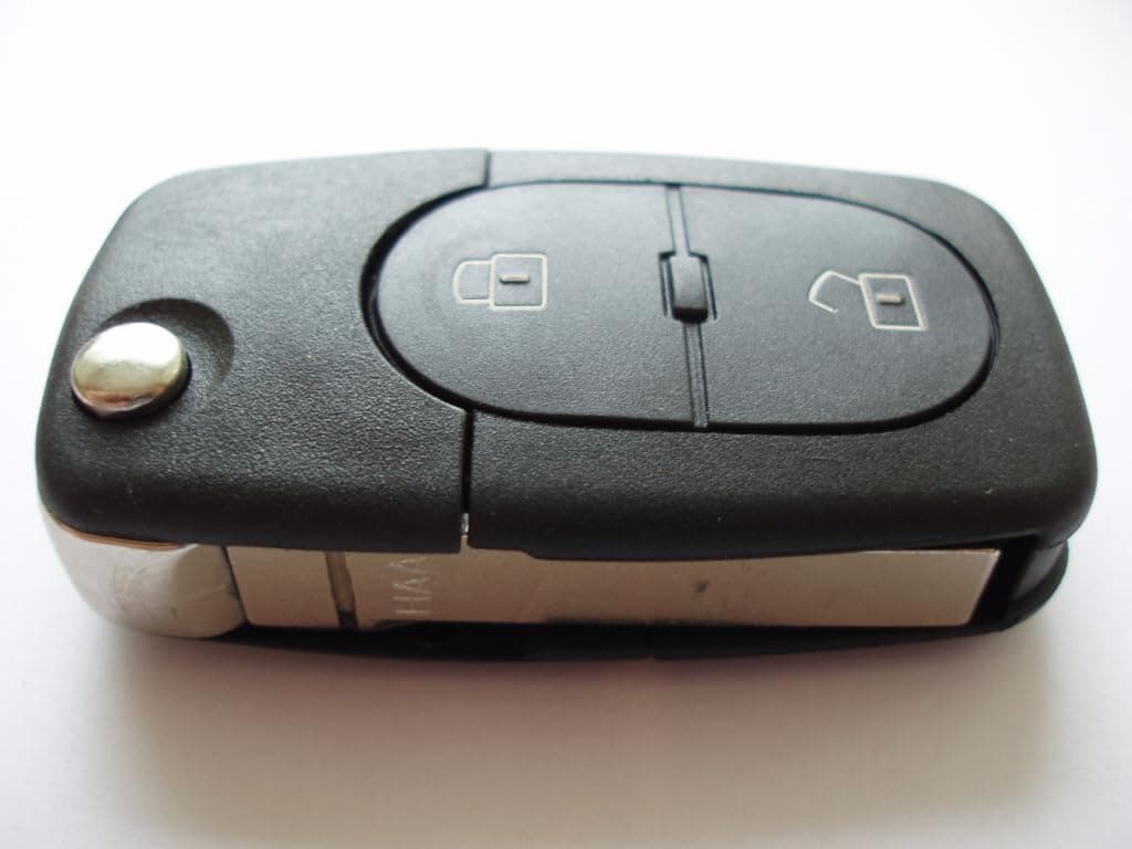 RFC 2 Button Flip Key Fob Case for Audi A3 A4 A6 2 Button Remote flip...