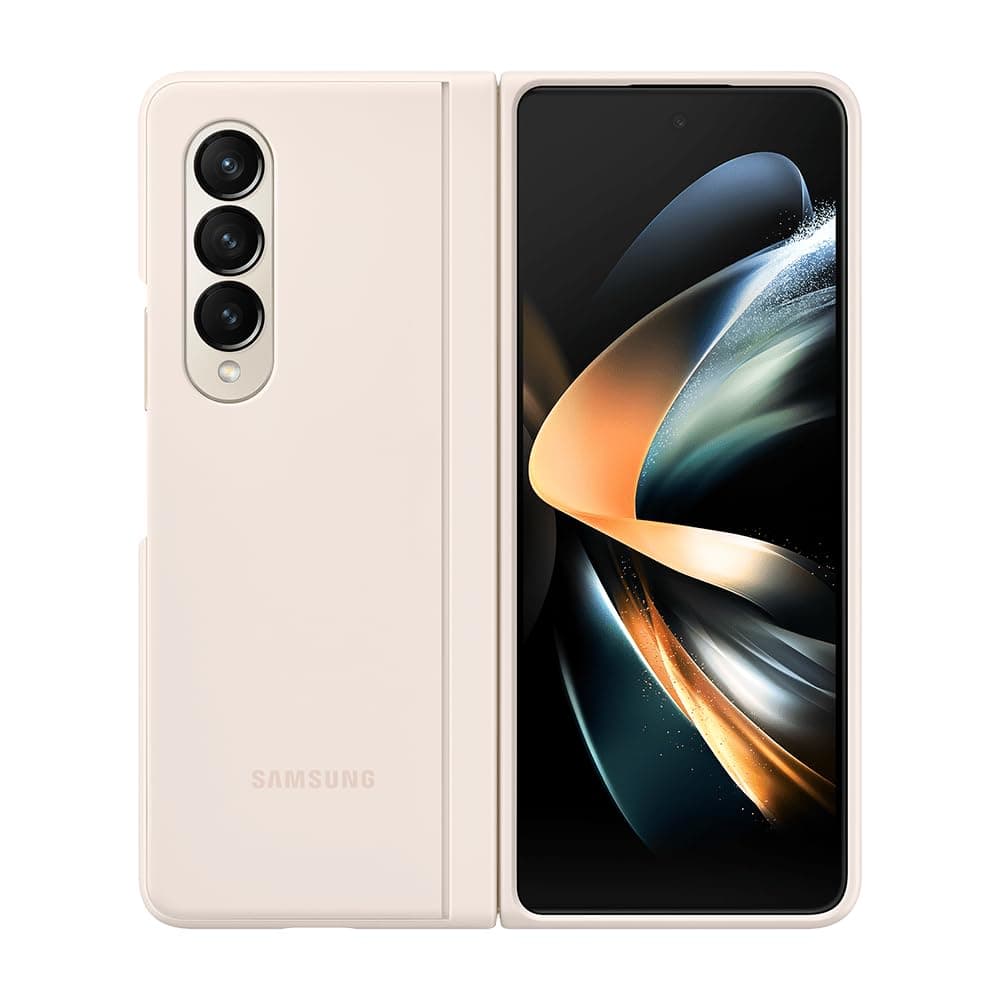 Samsung Plastic Official Slim Standing Cover Case For Galaxy Fold 4-(Sand)