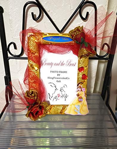 Princess Belle Picture Frame - Beauty and the Beast Personalized Picture Frame