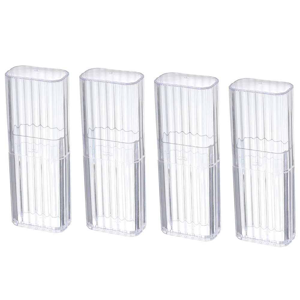 4 Pcs Cotton Swab Holder for Travel Mini Travel Swab Case Cotton Swab Box for Makeup Sponge Cotton Swabs Hair Ties Floss Cosmetics Makeup Bedroom Travel