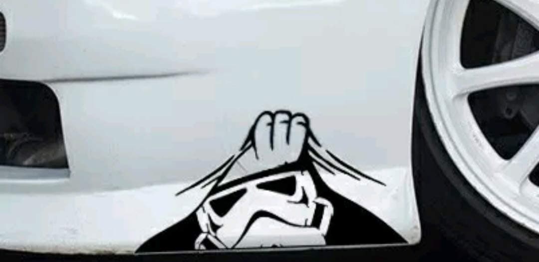 AC Vinyl Designs Starwars storm trooper boot funny novrly car boot window bumper star wars van bike ps4