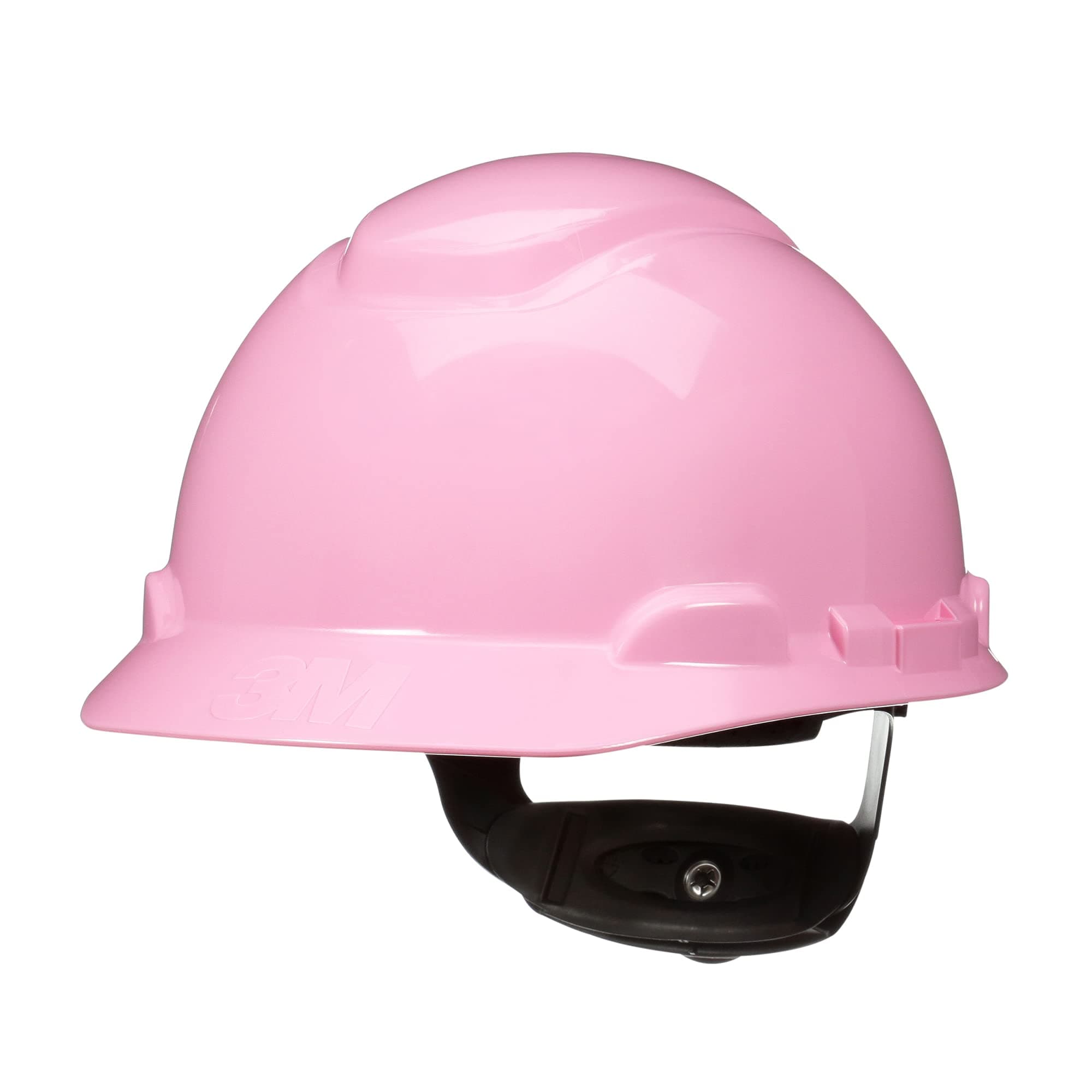 3M Hard Hat SecureFit H-713SFR-UV, Pink, Non-Vented Cap Style Safety Helmet with Uvicator Sensor, 4-Point Pressure Diffusion Ratchet Suspension, ANSI Z87.1