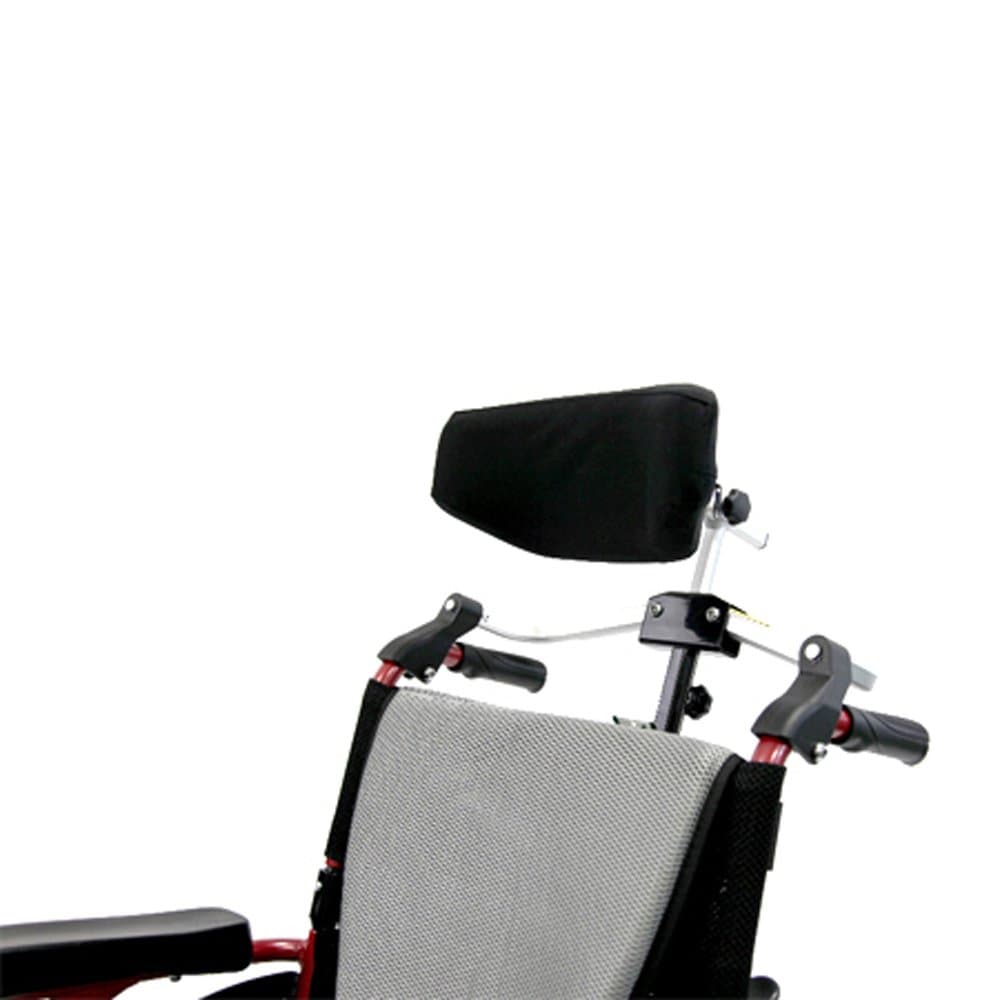 Karman Foldable Universal Headrest for Wheelchair, Arctic Silver, 14-16"