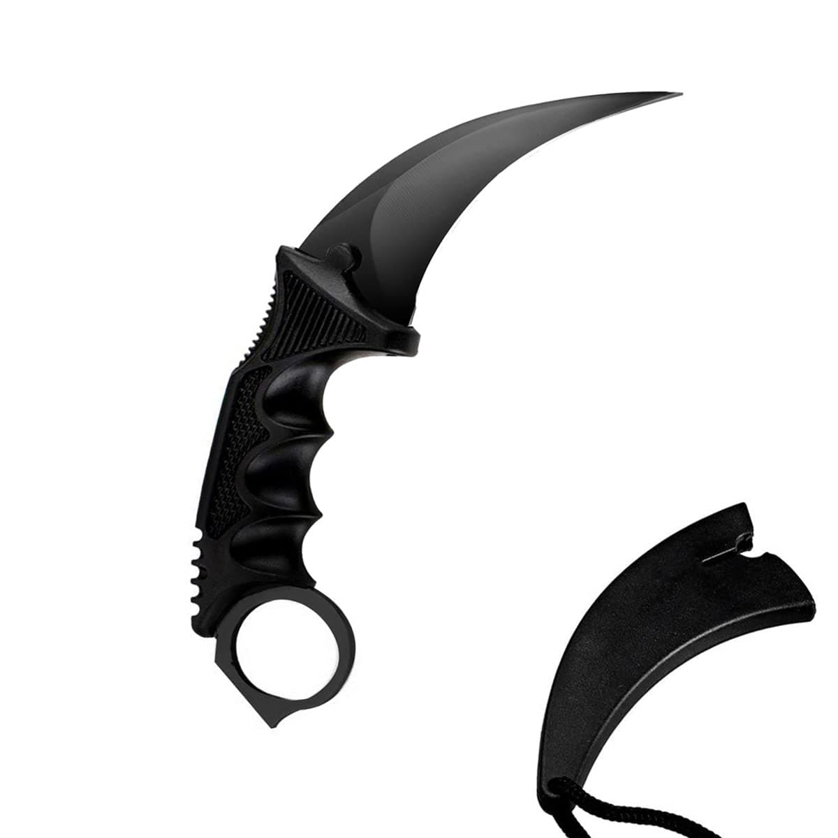 TOPOINT Karambit Trainer Knife No Cutting Edge Karambit Practice Training Knife Without Cutting Edge Trainer Tool with Sheath for Beginner 100% Safe Trainer Tool