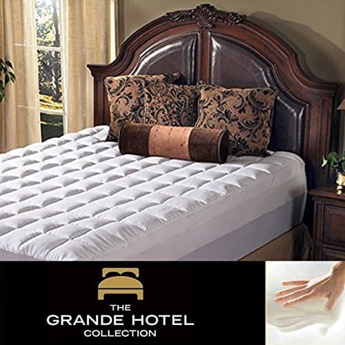 Grande Hotel Collection 5.5 inch Memory Foam and Fiber Mattress Topper, California King Size