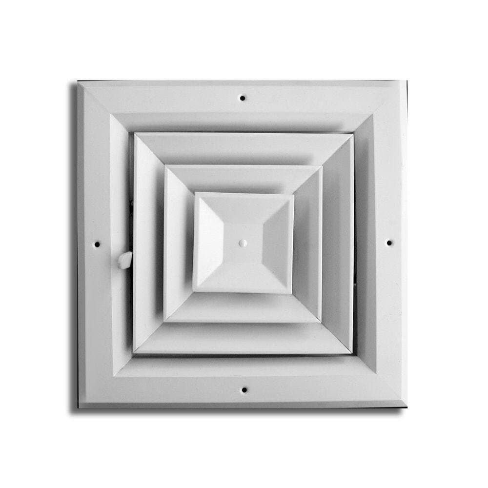 TruAire 10 in. x 10 in. 4 Way Square Ceiling Diffuser