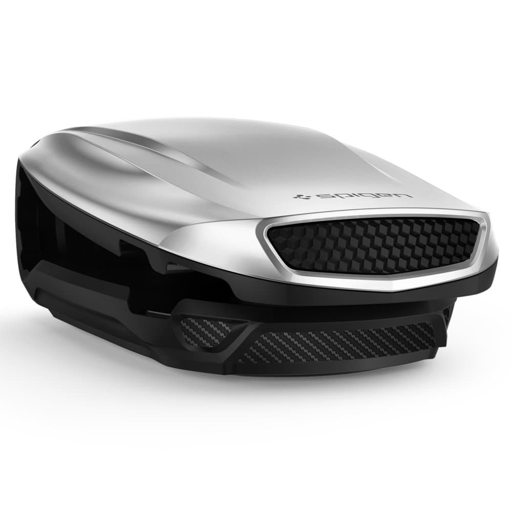 Spigen Kuel S40-2 Turbulence Car Mount Universal Phone Mount Holder Compatible with Most Smartphones - Iridum Silver