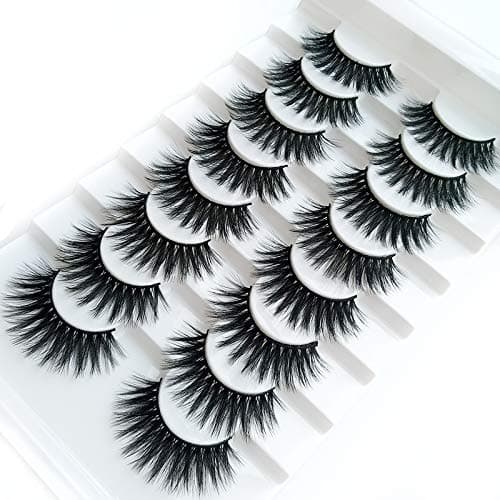 HBZGTLAD new 8 pairs of natural false eyelashes long makeup 3d mink eyelashes extend eyelashes (5D35)