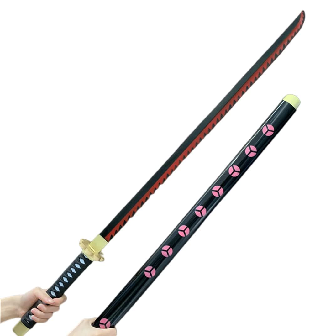 damdos Halloween Prop for Katana Weapon Cosplay Sword Roronoa Zoro PU Rubber Samurai Swords Birthdays Gifts