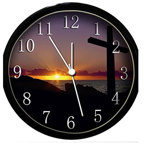 Krazy Klockz Glow in The Dark Wall Clock - Religious Cross #2