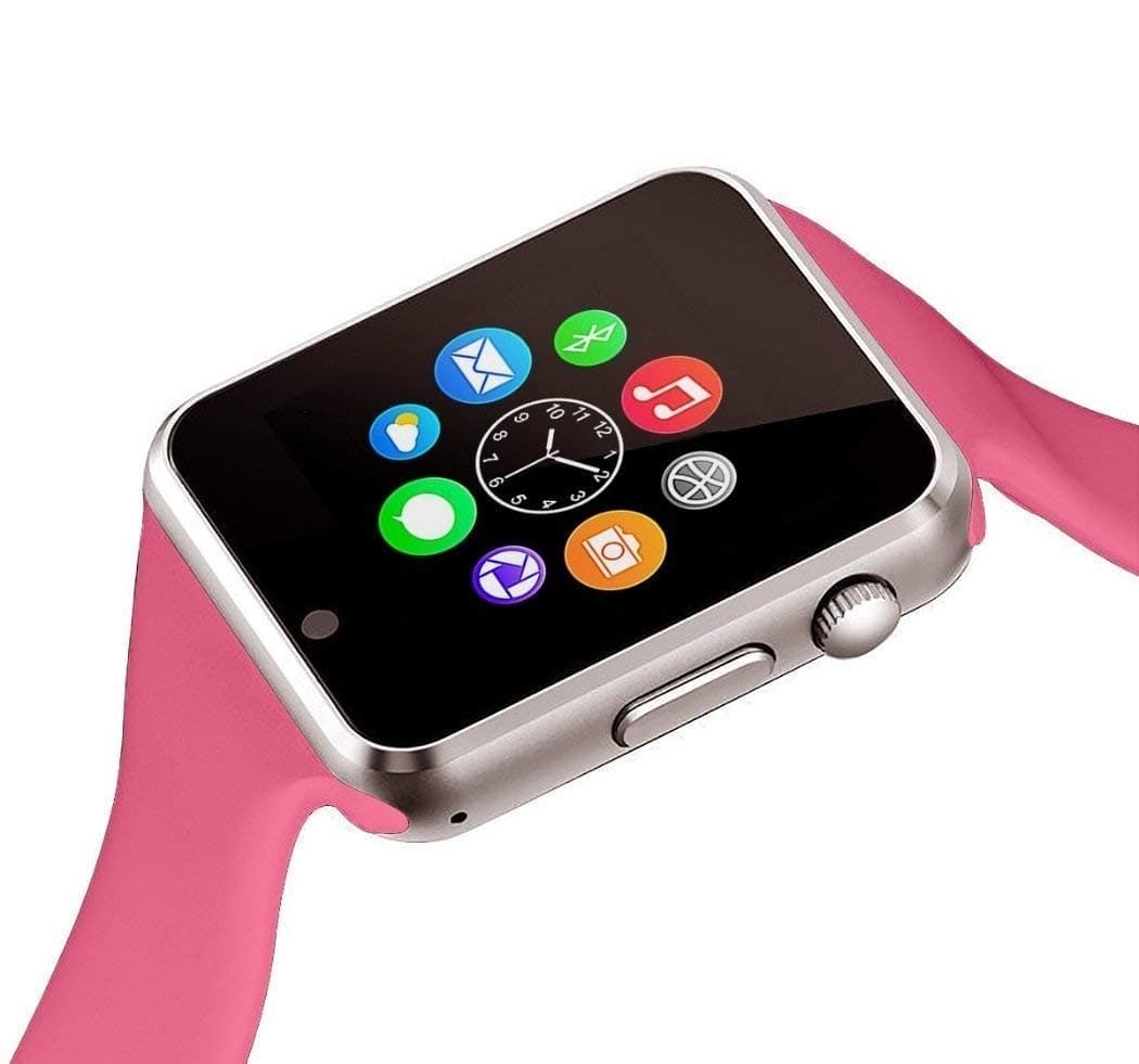 WJPILIS Smart Watch Touchscreen Bluetooth Smartwatch Wrist Watch (Pink)