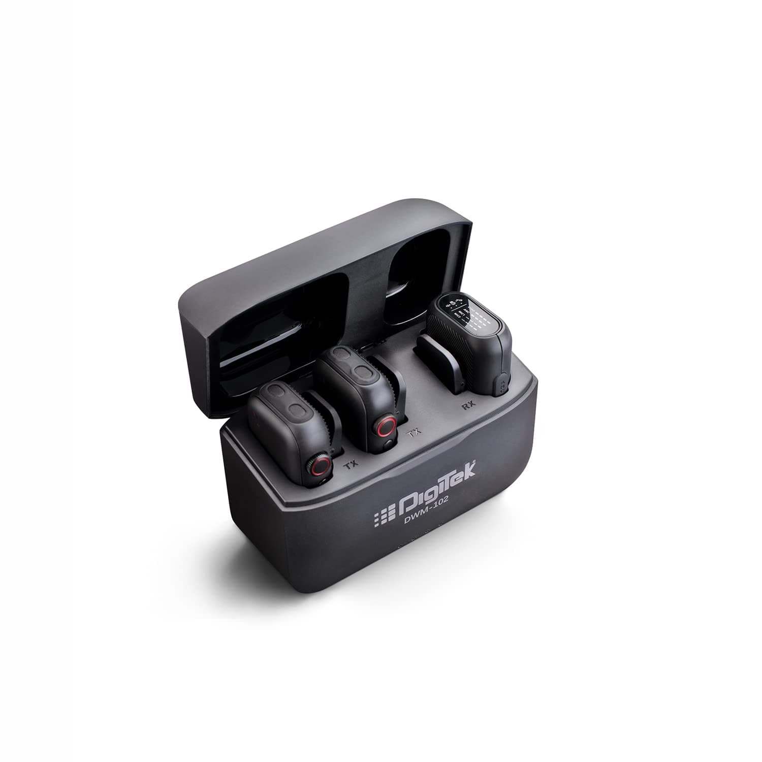 Digitekยฎ DWM-102 Wireless Microphone System for Smartphone & DSLR Camera