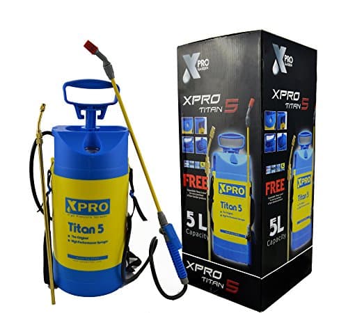 - ONE DAY ONLY - LIQUIDATION SALE - Xpro Titan 5. 1.3 Gallon Pump Garden Pressure Sprayer. Lawn Water Sprayer. Compression Sprayer + Free Brass Lance + Brass Nozzle.
