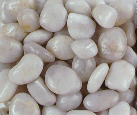 Feng Shui Decorative Pebbles - Polished White - 3 Pack
