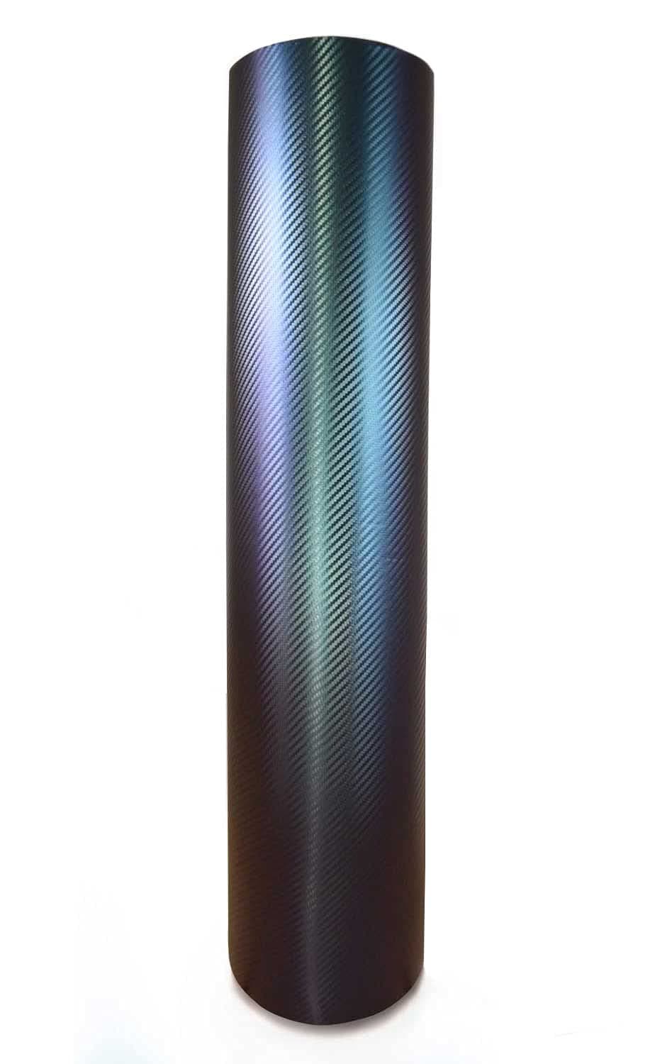 VViViD Chameleon Carbon Fiber Purple to Blue Oil Slick Stretch Conform Caste Vinyl Wrap Roll VViViD XPO (6ft x 5ft)
