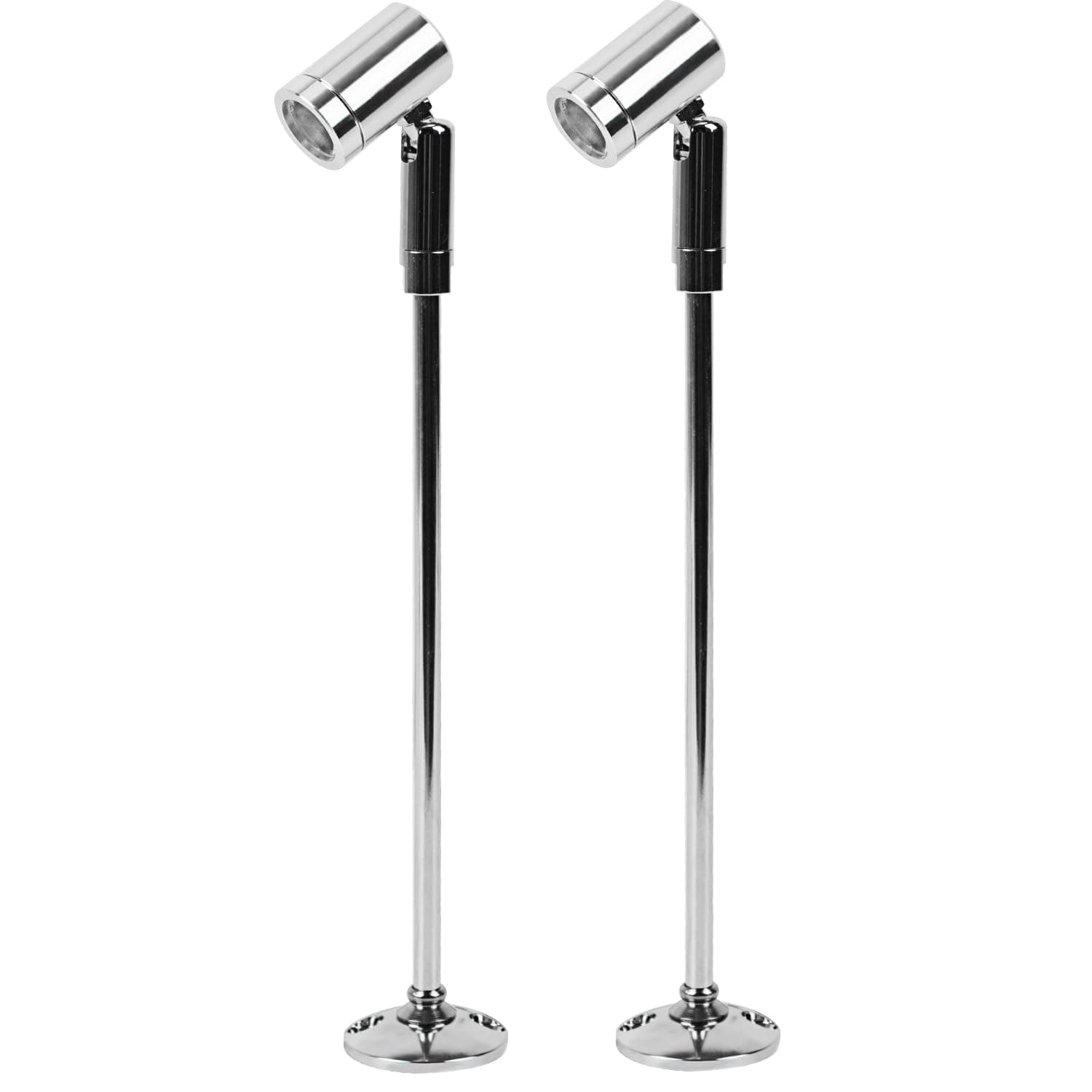 ElitlifeAccademia Plug-In Display Cabinet Light Mini Spot Spotlight Lighting LED Spotlight Lamps 21 cm Warm White LED On Top with Rotating and Swivelling Spot Floor Lamp Accademia for Display