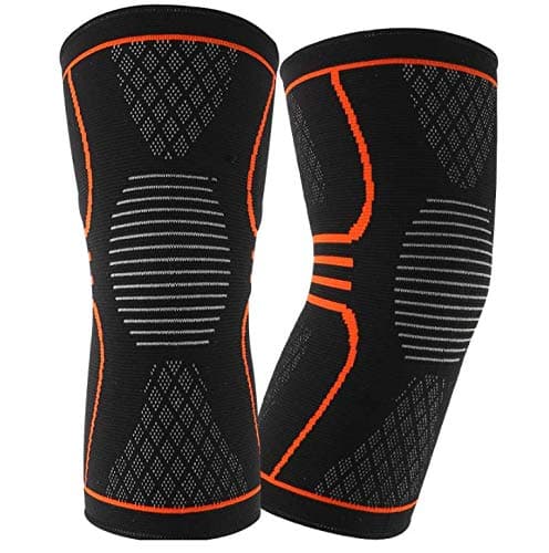 Global Household 1 Pair Flex Plus Compression Knee Support/Brace for Joint Pain, Meniscus Tear, ACL, MCL and Arthritis Relief Improve Circulation Support for Running, Gym Workout Recovery Best Sleeves Patella Stabilizer Pad (L)