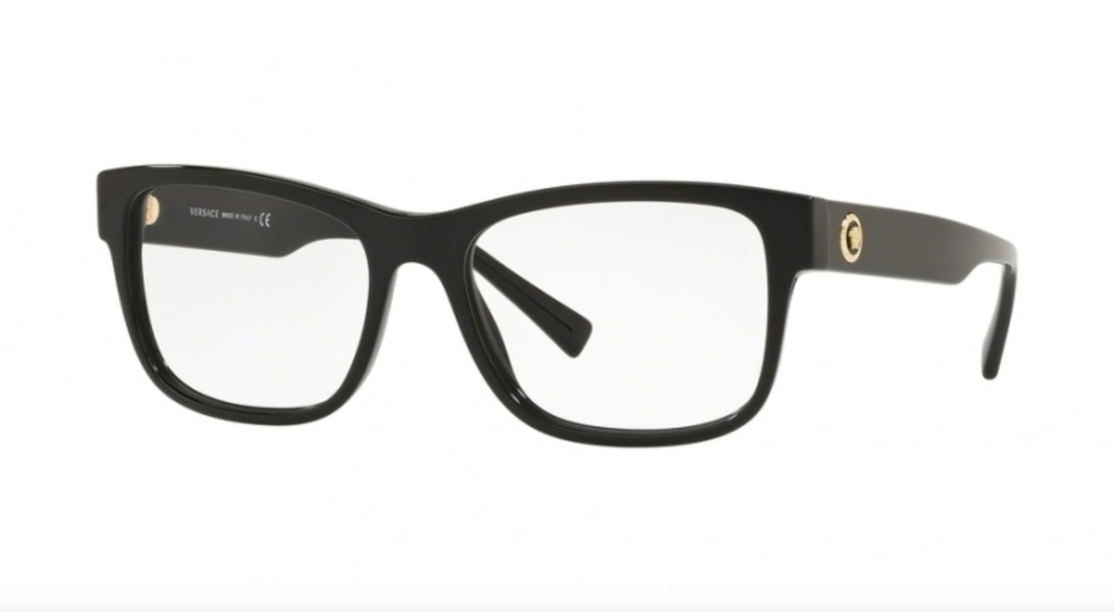 Versace VE3266 Eyeglass Frames GB1-55 - Black VE3266-GB1-55