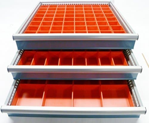 Schaller 112 Pc Red Plastic Box Assortment 2" Deep - Three (3) Sizes